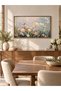 Vintage Wildflowers Canvas Wall Art With Outer Frame , Spring Field Landscape for Farmhouse Decor - 3