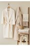 6 Piece 3D Embroidered Premium Bamboo Family Bathrobe Set (Contains 70% Bamboo Fiber) - 2