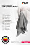 Fuchsie Microfiber Tough Dirt Cleaning Cloth Large Size Shower Cabin and Limescale Cleaning Cloth 70X50 cm Gray - 3