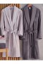 6 Piece 3D Embroidered Premium Bamboo Family Bathrobe Set (Contains 70% Bamboo Fiber) - 5