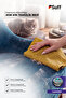 Lavendel Lavanta Double Sided Textured Surface Cloth Texture Pattern 40X40 |   Challenging Dirt and Stain Cleaning Cloth - Yellow - 4