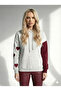 Women's Hooded Three Thread Sh Fleece-Lined Double Color Sleeve Detailed Heart B Printed Soft Textured Cotton Inside Long