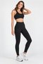 Women's High Waist Lifting and Firming Black Sports Leggings - 5