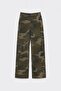 Colorful Camouflage Patterned Gabardine Trousers - 4