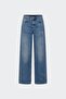 Blue Courtney Wide Leg Jean - 4
