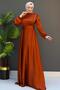 Milanda Hijab Evening Dress Cinnamon - 4