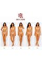 Women's Panties 5 Pack Skin Color Cotton Stretchy Bikini Mold - 2