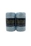 2 Pieces of Sultan Glitter Polyester Macrame Cord 100 Grams - Bag Wallet Supla Runner Basket Wall Decoration Canvas Bag Making Material - Color: Baby Blue Gold