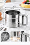 Practical Stainless Metal Flour Sieve - Stainless Metal Flour and Sugar Sieve - Metal Sieve - 3