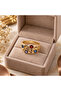 Women's Colorful Sparkling Zircon Ring - 6