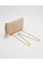 Women's Chain Strap Clutch Bag with Charm Detail