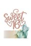 Coffee 1 PC Sparkling 16th Birthday Cake Topper - Unique Cake Decoration Suitable for Sweet Celebrat - 6
