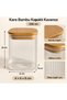 Bamboo Lid Square Jar 6 X 6 X 8 cm / 250ml - 3
