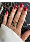 Gold Steel Anti-Tarnish Thick Tiger's Eye Ring - 4