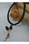 Crystal Corded Root Emerald Necklace - Green - - 3