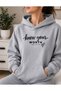 Women's Men's Unisex Oversize Hooded Sweatshirt Know Your Worth Printed Combed Cotton Hoodie with Kangaroo Pocket - 2