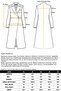 Apolet Detailed Large Size Water Repellent Long Trench Coat Dark Blue 6899 - 8