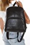Women's Leather Black Backpack - 5