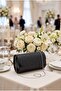 Glittery lidded evening dress portfolio bag black