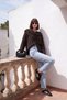 Shawl Detailed Buttoned Knitwear Sweater Women's Sweater 680Kz00160