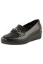 D26Ka-7050-B Black Women's Comfort Leather Shoes - 4
