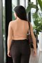 Women's Mink V-Neck Ribbed Lycra Knitwear Blouse Arm-27K069002 - 2