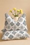 Crystal Patterned Cotton Ranforce Fabric Zippered Pillowcase 2 Pieces 50X70 cm - 2