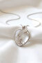 Pink Quartz, Crystal Quartz Natural Stone Pendant Rose Frame Design Pendant - 2