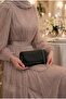 Glittery lidded evening dress portfolio bag black - 2