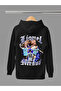 Lionel Messi Printed Cotton Long Sleeved 3-Yarn Hooded Sweatshirt
