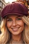 Women's Corduroy Cap with Elastic Back - 5