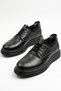 100% Genuine Leather Black Casual Comfortable Elastic Classic Men's Shoes Luass30Al0058