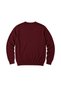 Men's Large Size Burgundy Crew Neck Cotton Sweater 3Xl-4Xl-5Xl-6Xl - 5