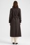 Reglan Sleeve Trench Coat with Epaulet and Cape Detail, Water Repellent, Brown 6898 - 7