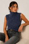 Turtleneck beard yarn plush sweater - 2