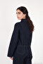 Cotton Stand Collar Button Detailed Denim Jacket Women's Denim Jacket 7031001 - 7