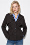 Women's Dark Brown Wide Double-Breasted Collar Waist Buttoned Lined Trench Coat 8025 60286461