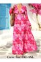 Rochie maxi, roz - 4XL - 4