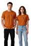Nice to Meet You Teddy Bear Printed Orange T-Shirt 100% Cotton Comfortable Fit