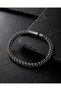 Veyron Braided Chain Stainless Steel Men's Bracelet – Antique Silver