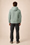 Thenk New Season Men's Regular Fit Hooded Sweatshirt Mint - 4