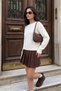 Soft Textured Back Lace Detailed Boat Neck Knitwear Sweater Women's Sweater 680Kz00103