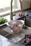 18 cm Stainless Steel Strainer with Handle – Fine-Mesh Kitchen Strainer with Stand
