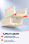 5-Piece Foldable In-Cabinet Organizer - Foldable Sliding Shelf Stackable Clothing Organizer - 3