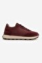 Amanda Burgundy Genuine Leather Women's Sneakers - 6