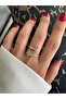 Gold Double Star Ring - 4