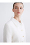 Two Mt Shop Quality Raşi̇t Bağzi̇bağli X Beige Tweed Plain Standard & Regular Women's Jacket - 5