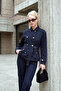 Cotton Button Detailed Belted Denim Jacket Women's Denim Jacket 7031002 - 2