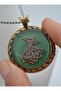 Handmade Long Chain Necklace - Green - - 4