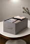 1 Piece Gray Box Organizer – Multi-Purpose Cabinet and Drawer Organizer with Handles and Open Top Design 45X25X20 cm - 2